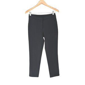 Lululemon Black Mid-Rise Slim Fit Ankle Pants With Side Pockets For Women
